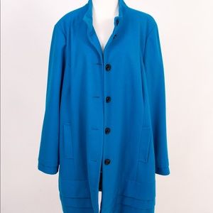 Blue Wool Coat